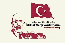 SAYIN İL EMNİYET MÜDÜRÜMÜZÜN İSTİKLAL MARŞI KABULÜNÜN 102. YILDÖNÜMÜ KUTLAMA MESAJI